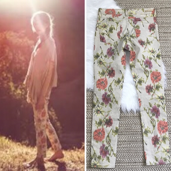 Anthropologie Denim - Anthropologie Floral Ikat Print Stet Jeans